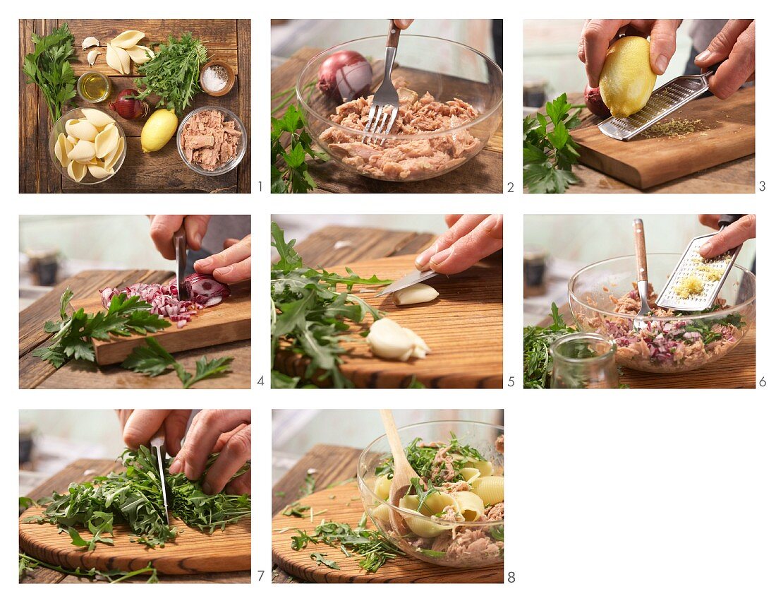 How to prepare tuna and lemon pasta with rocket
