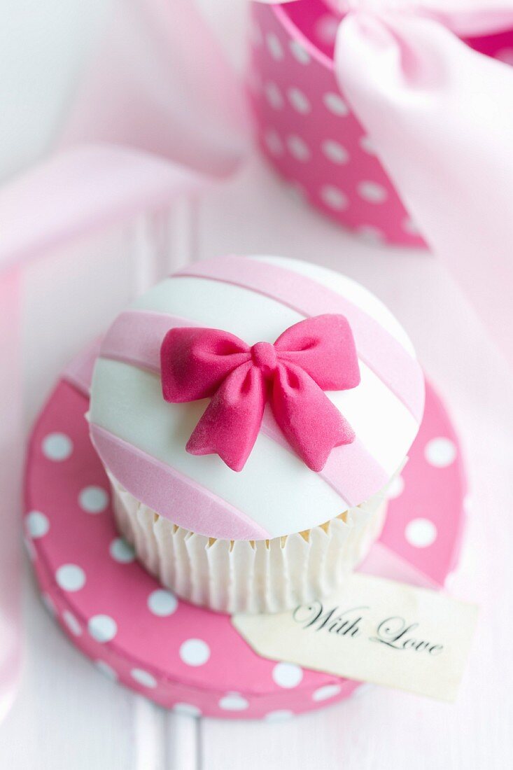 Cupcake in einer Geschenkbox