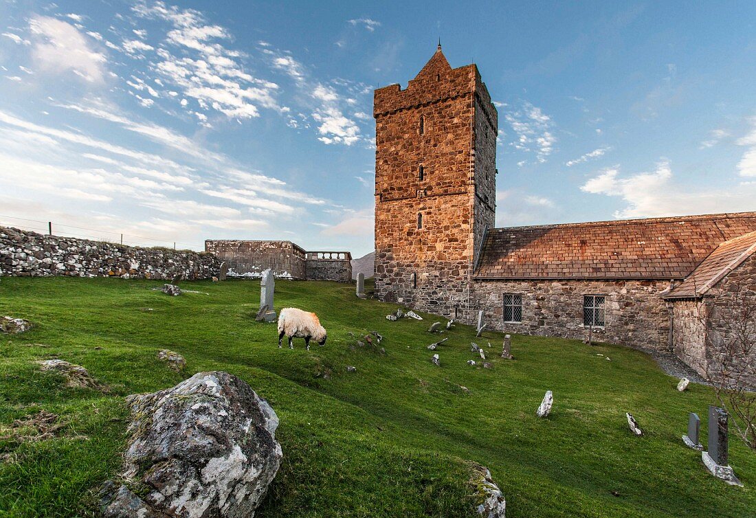 St.Clements Church in Rodel, Insel Harris, Schottland