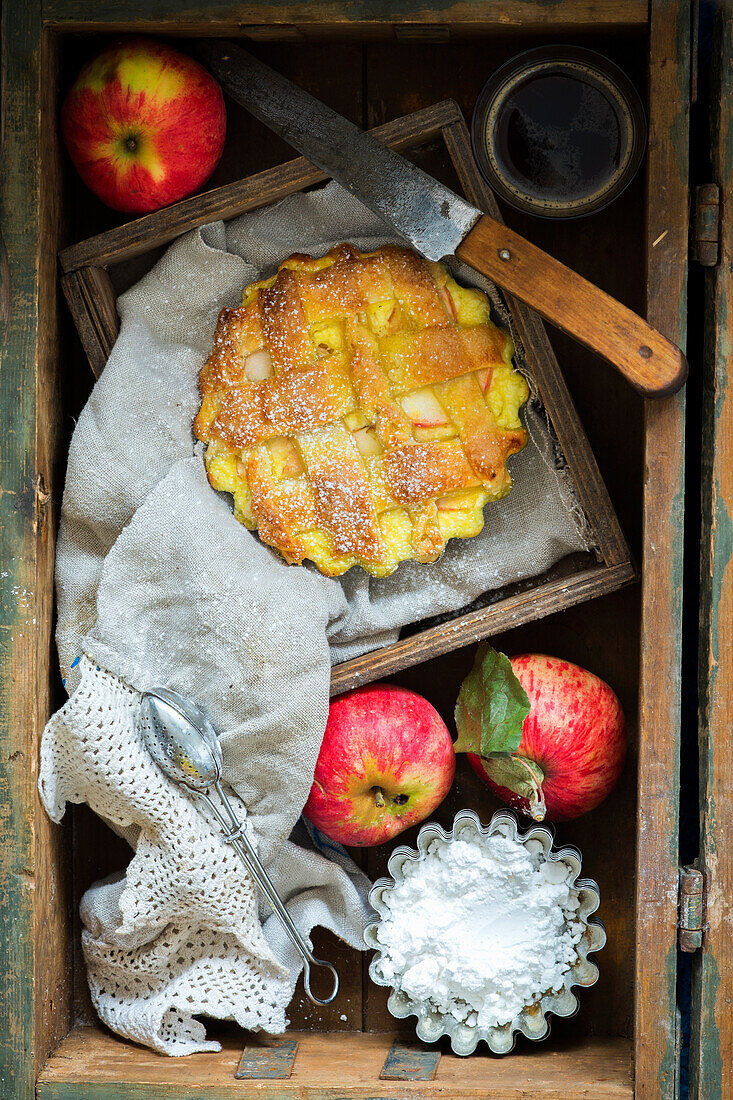 Mini Apple-Pie mit Frischkäsefüllung