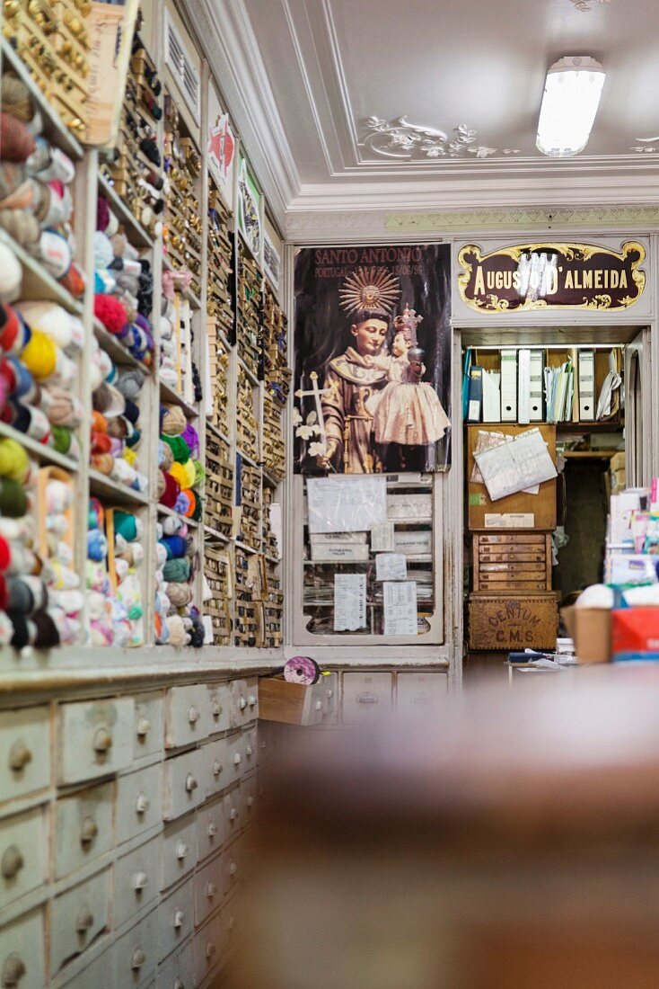 The 'Retrosaria Bijou' sewing shop in Lisbon, Portugal