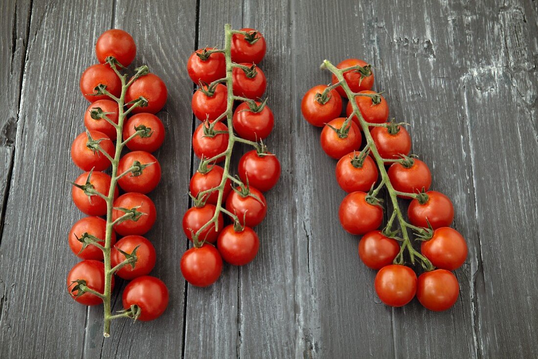 Cherry Tomatoes on Wood