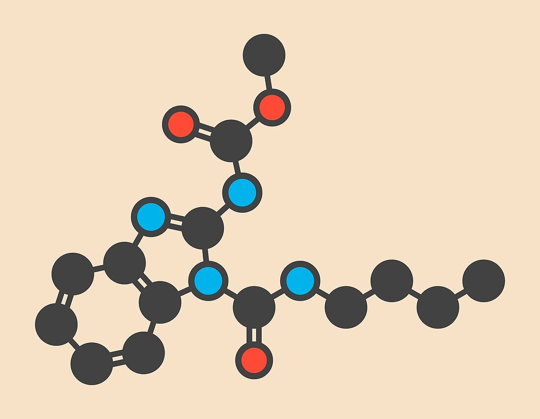 Benomyl fungicide molecule