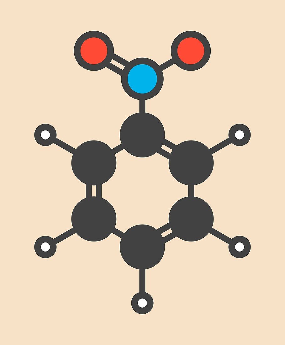 Nitrobenzene solvent molecule