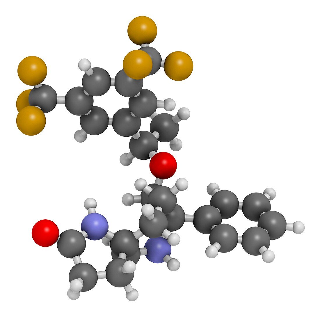 Rolapitant antiemetic drug molecule