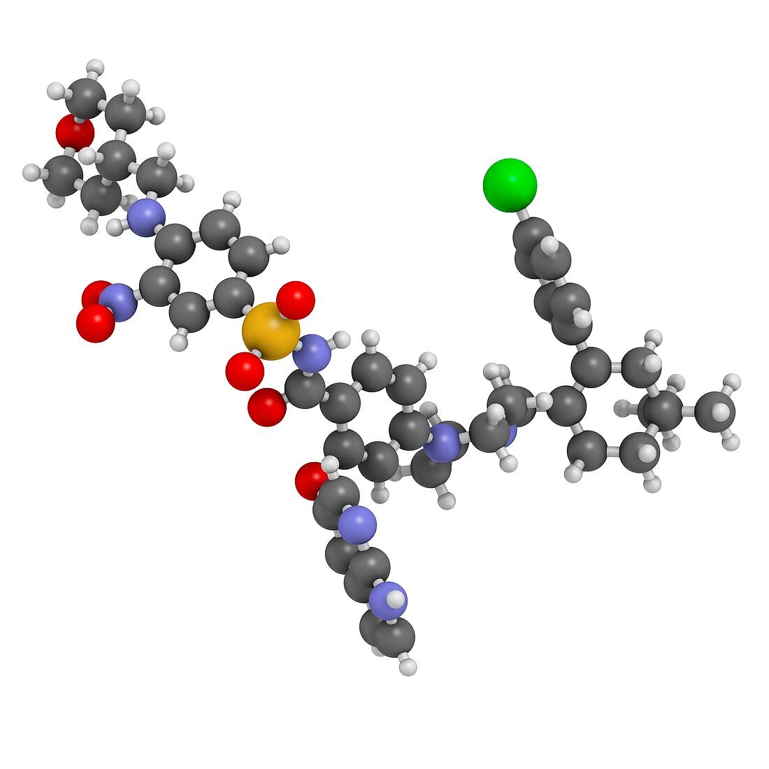 Venetoclax cancer drug molecule
