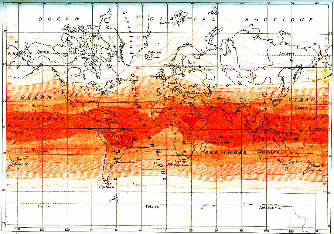 Average global temperatures,1888