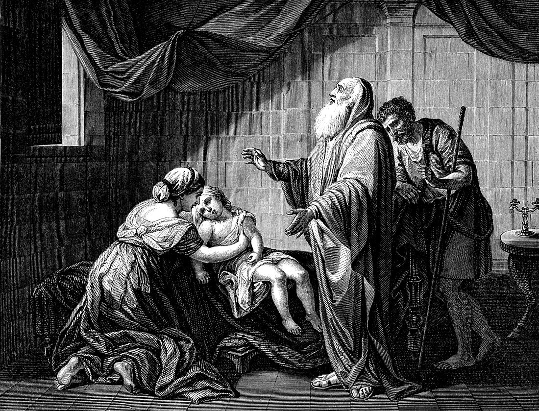 Elishah and the shulamith,illustration
