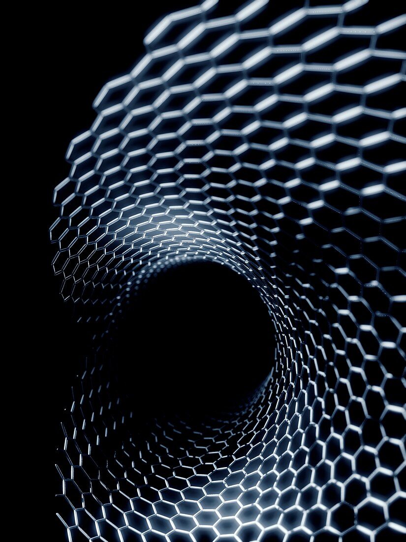 Nanotube formation,illustration