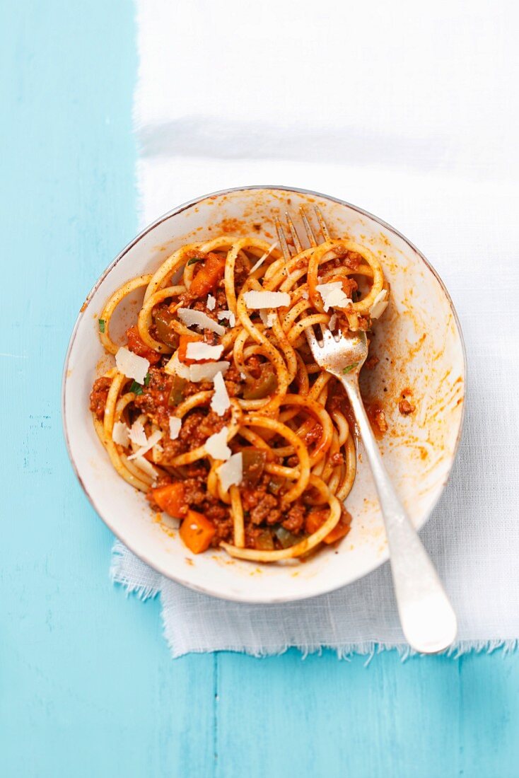 Spaghettis à la bolognaise