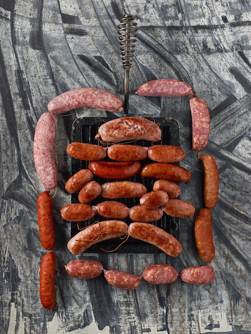 Salsiccia on a grill pan