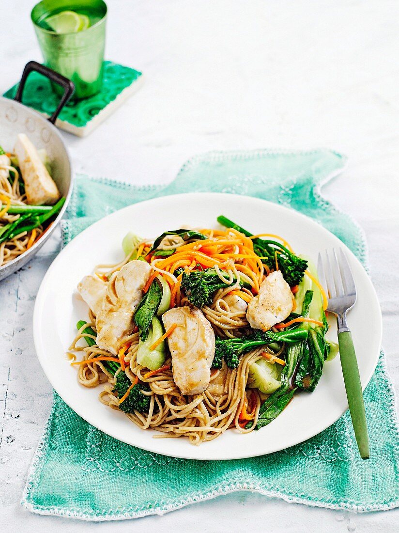 All new sizzling stir-fries - Miso Fish & Soba Noodles