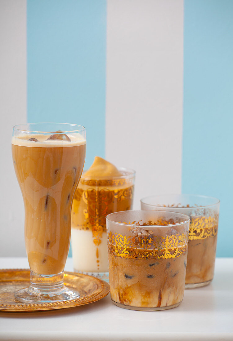 Iced coffee with condensed milk