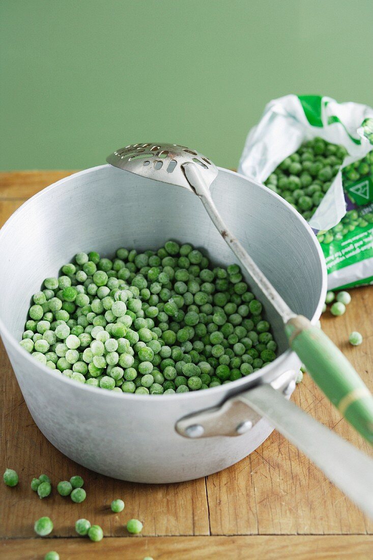 Frozen Peas in a Pot