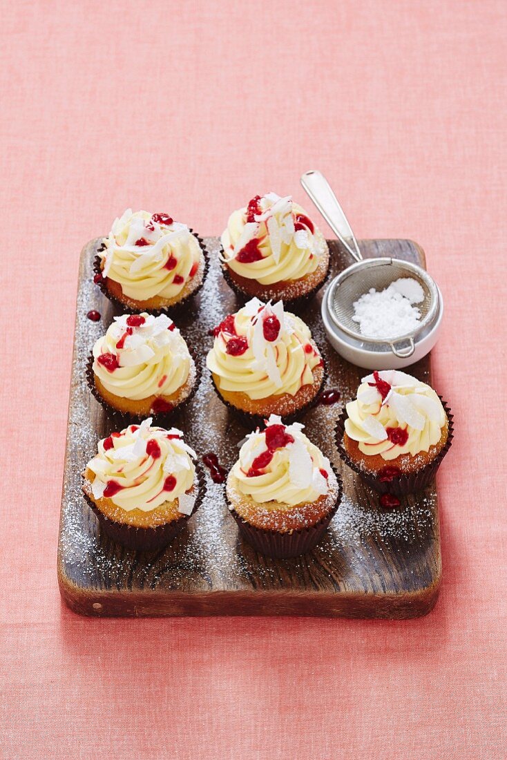 Raspberry-Filled Cream Cheese Cupcakes