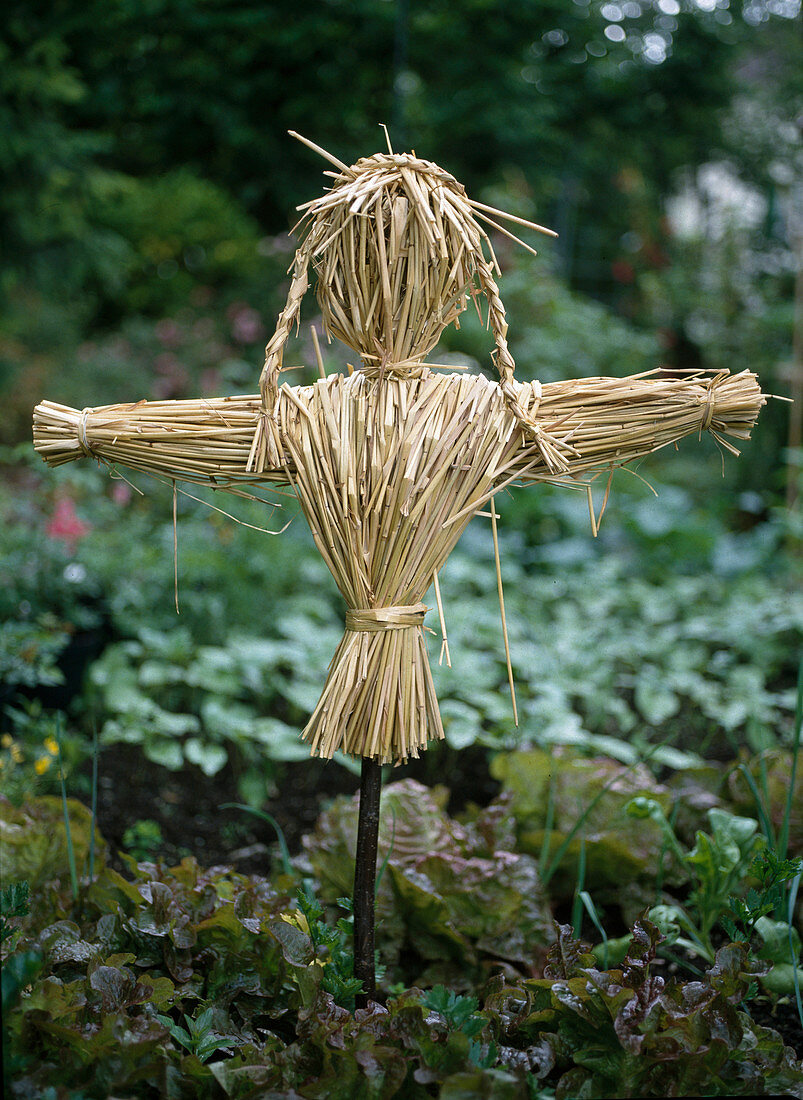 Scarecrow made of straw