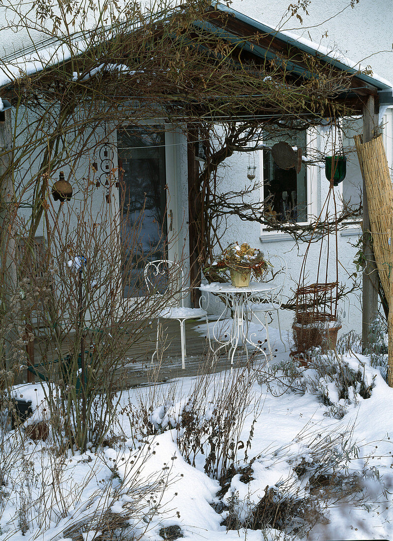 Terrace in winter