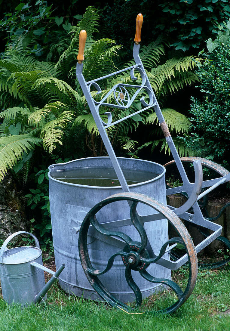 Mobile rain barrel