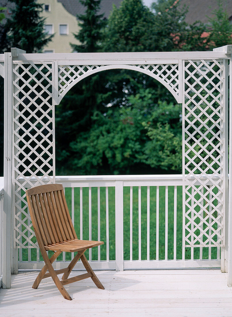 Trellis on the balcony