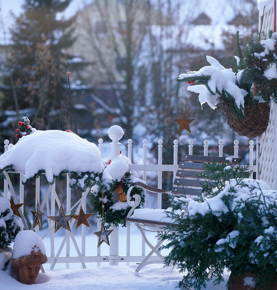 Balcony at Christmas