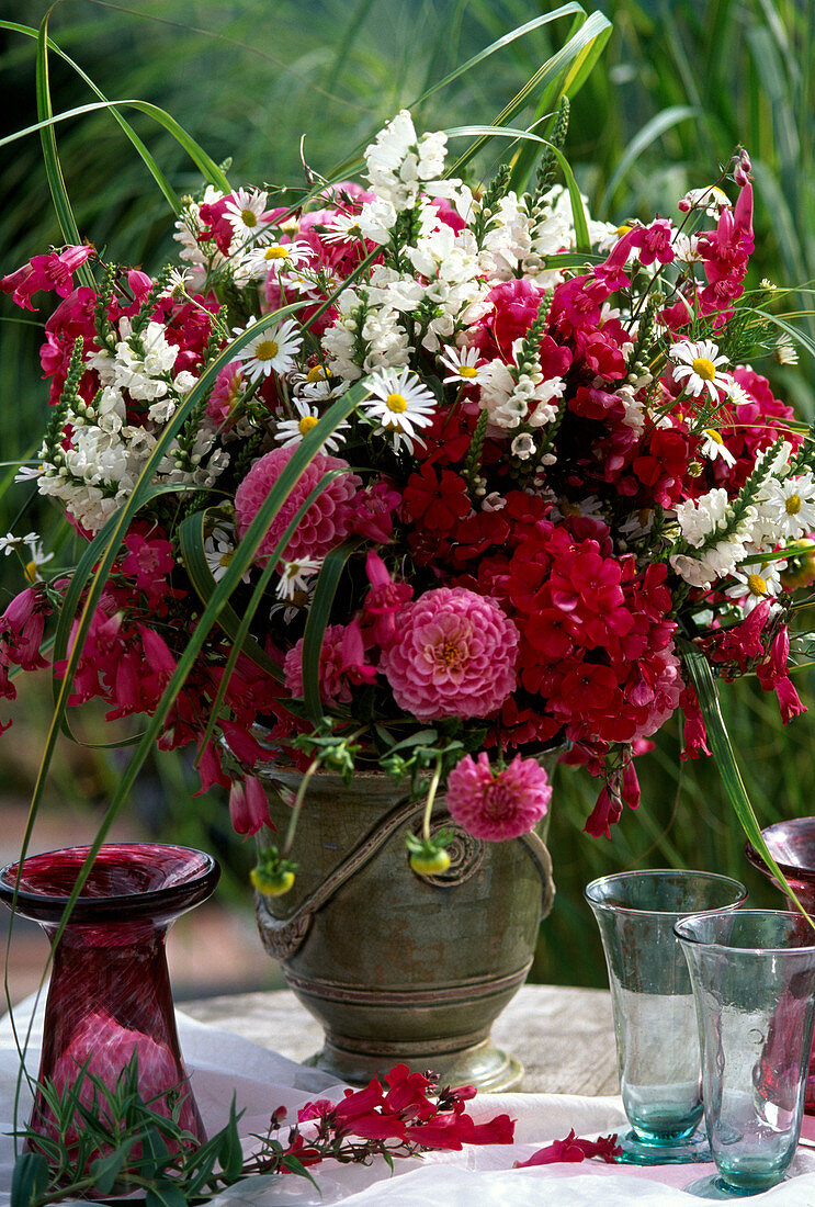 Strauß mit Dahlia, Phlox