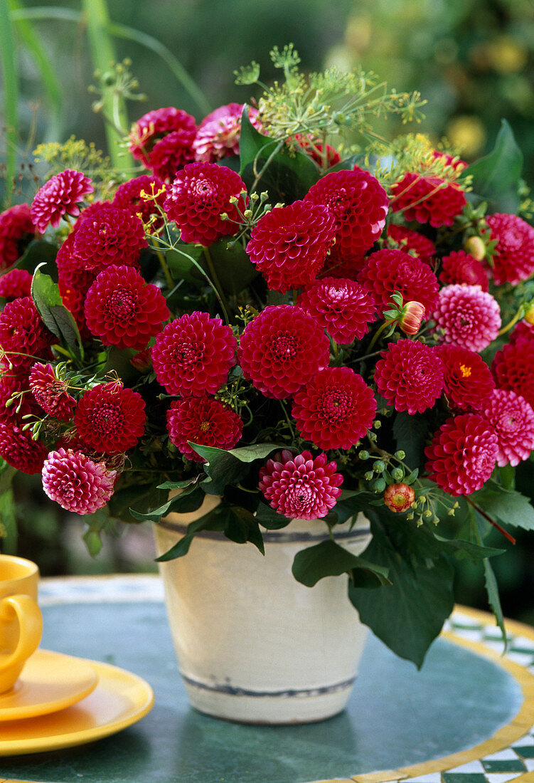 Dahlias bouquet