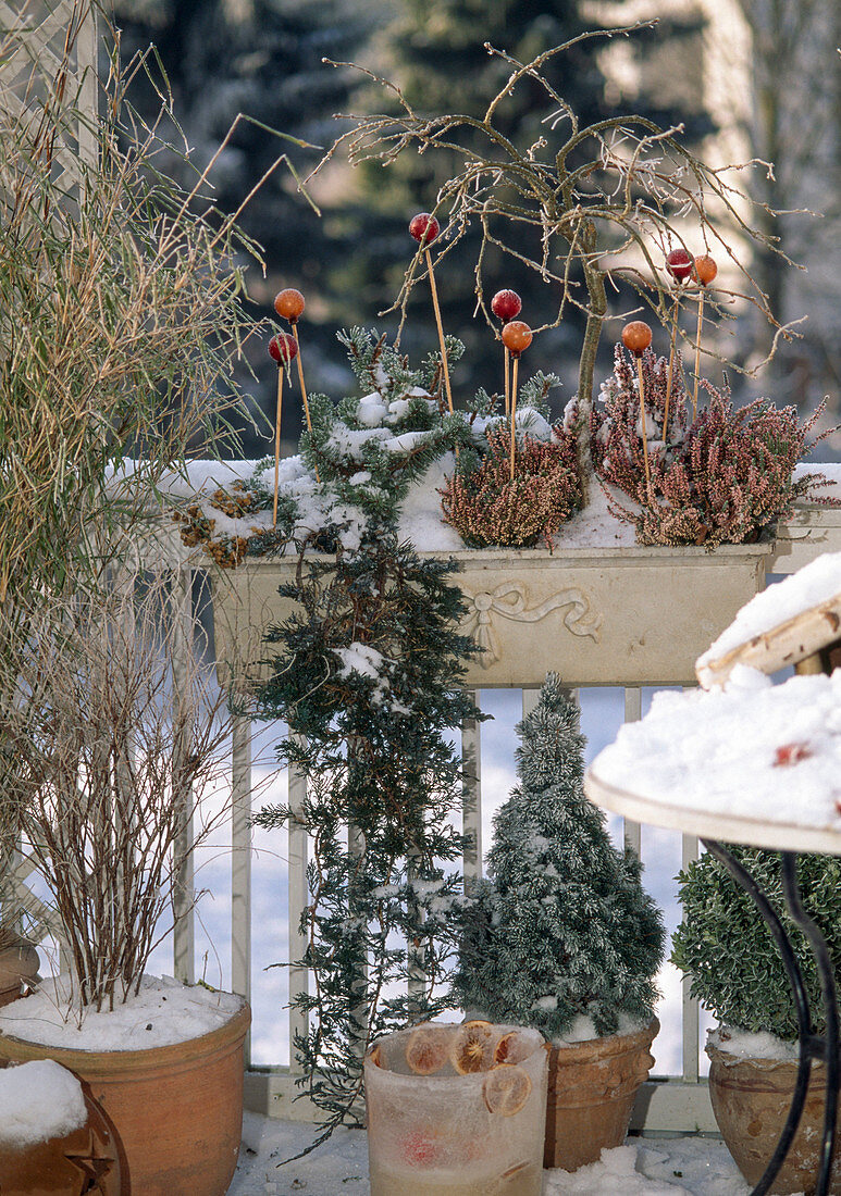 Balcony in winter