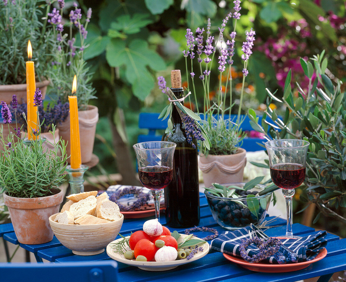 Lavandula (lavender), Olea (olives), Lycopersicon (tomatoes)