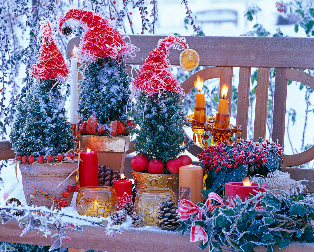 Santa hats made from Sisal