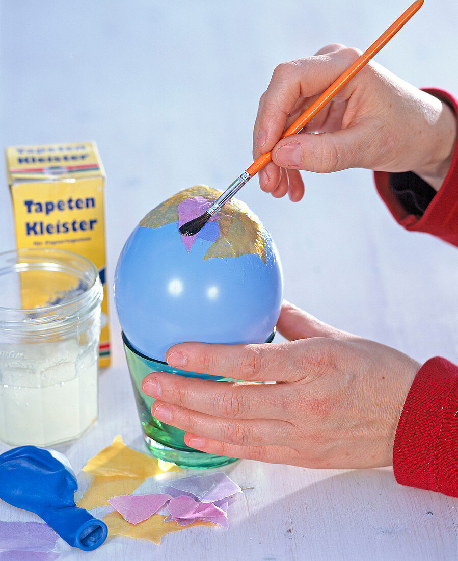 Lanterns made of colorful tissue paper