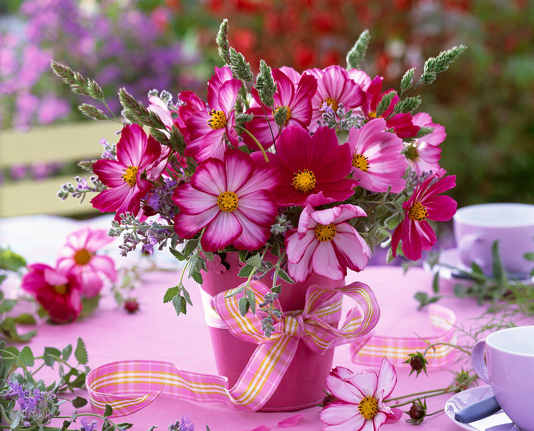 Late Summer Bouquet with Cosmos (garden cosmos)