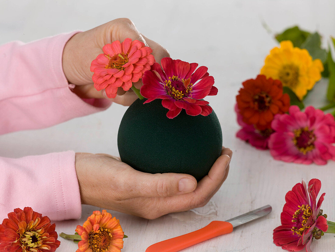 Stick flower balls