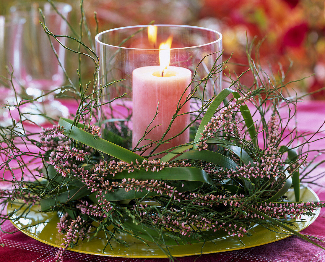 Wreath of Calluna, Dracaena and Vaccinium