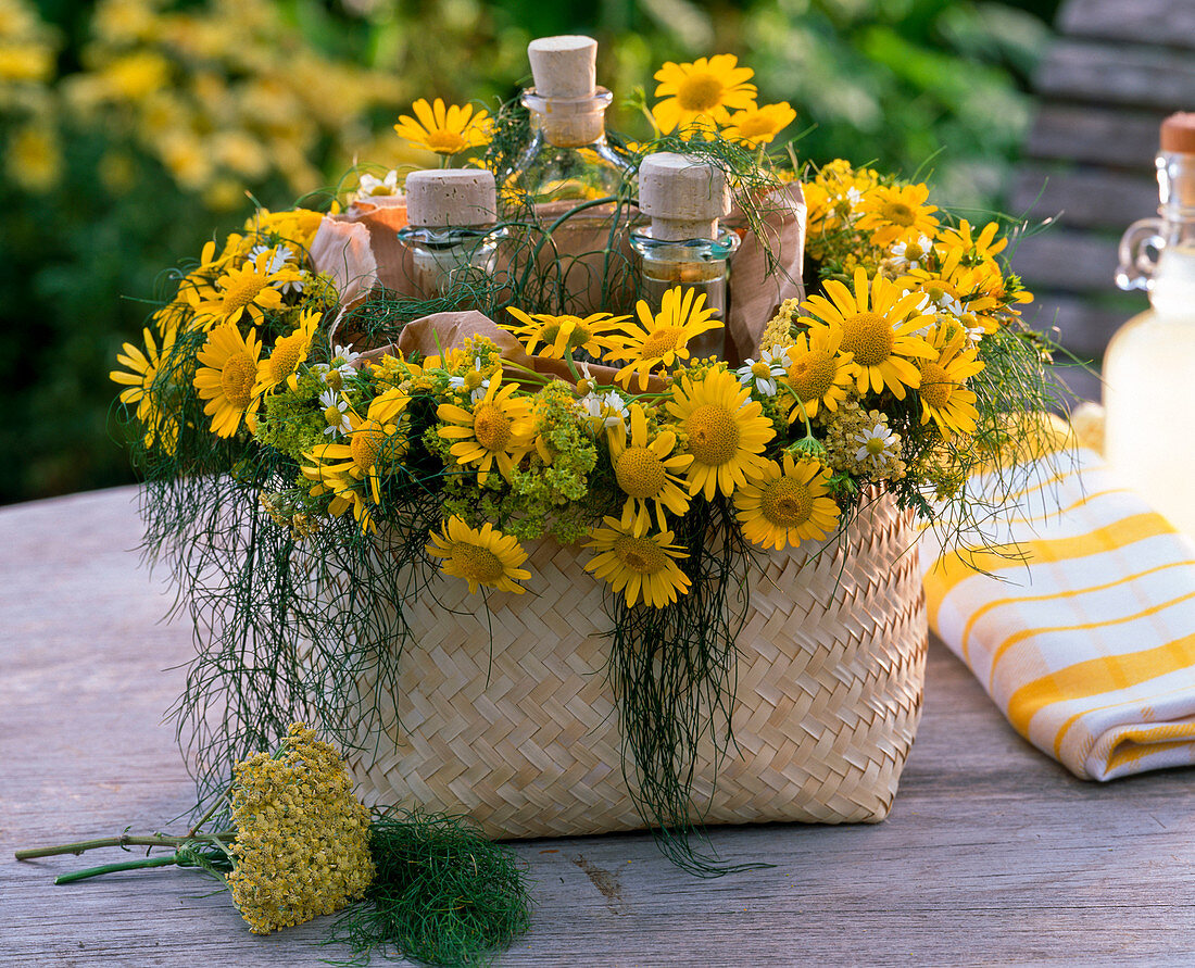 Wellness in yellow, mood-enhancing, caring for a good mood