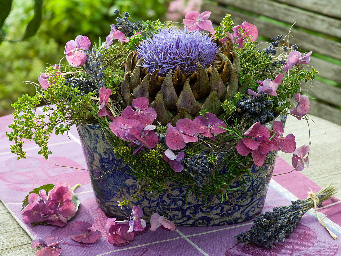 Arrangement of Cynara scolymus (Artichoke Blossom)