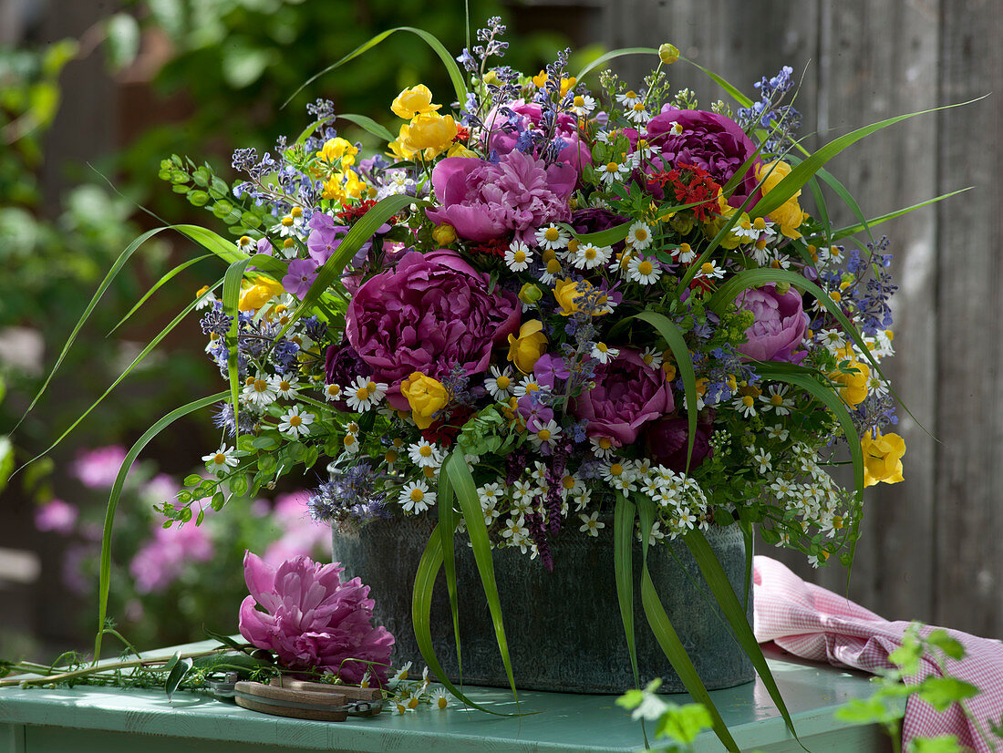 Colorful early summer arrangement