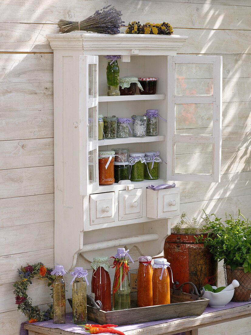 Cupboard with homemade goodies