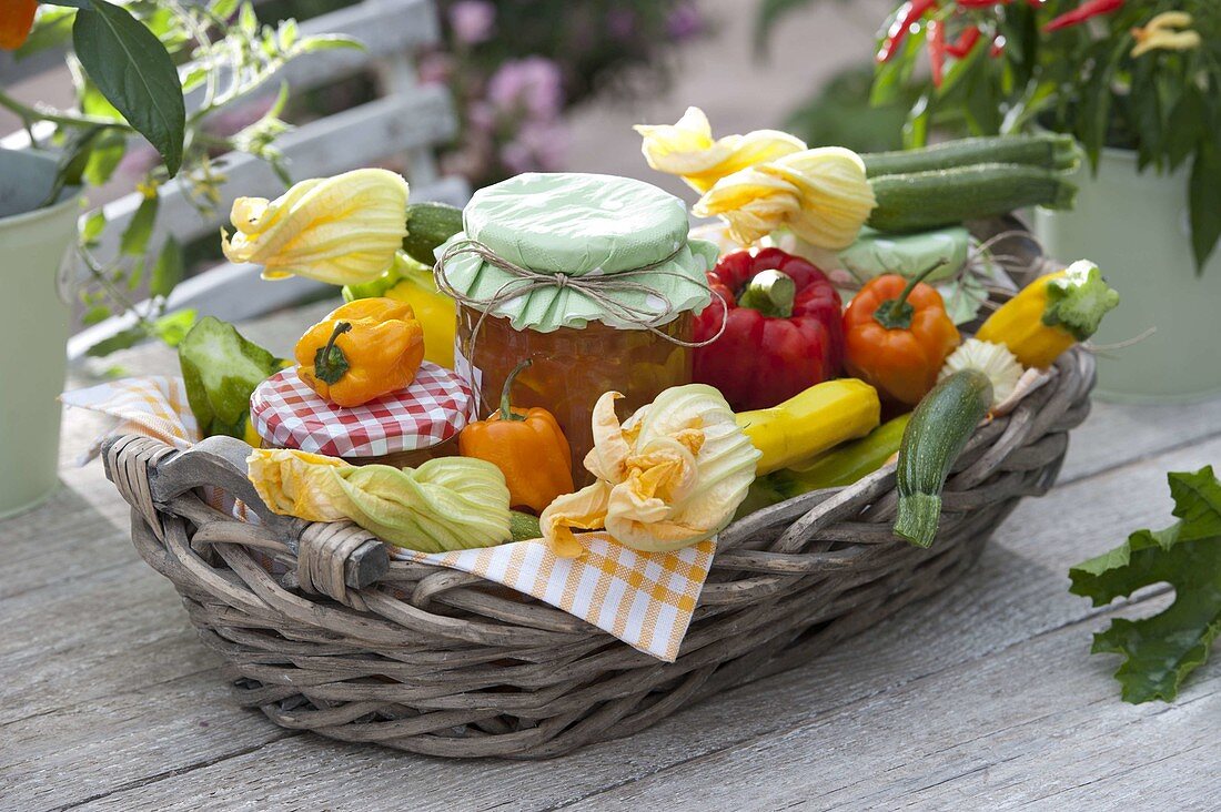 Gift basket from the garden