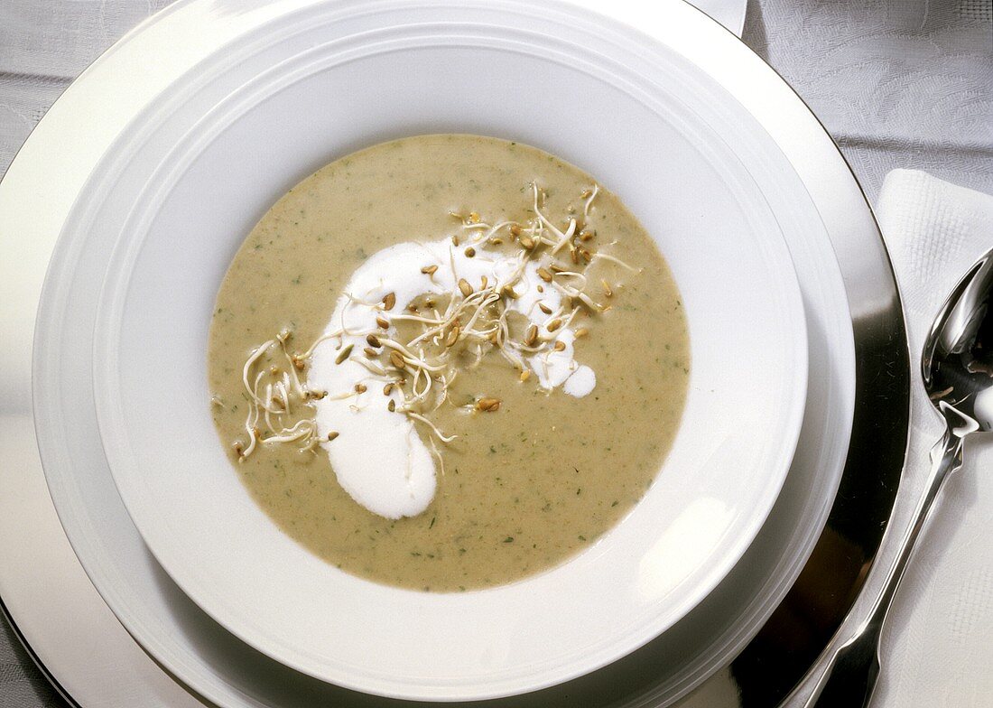 Unripe Spelt Grain Soup