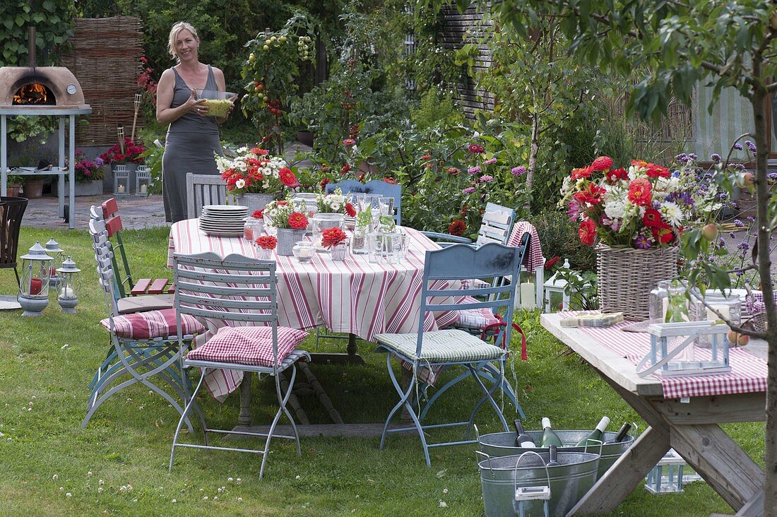 Garden party in late summer