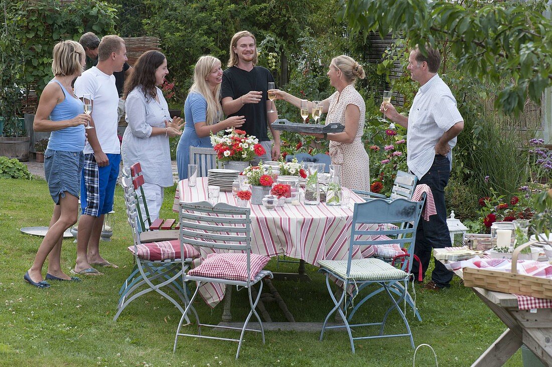 Garden party in late summer