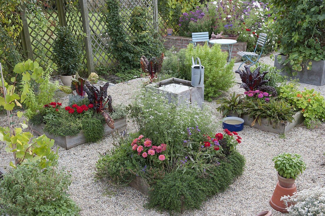 Building Square Garden beds on concrete pavers