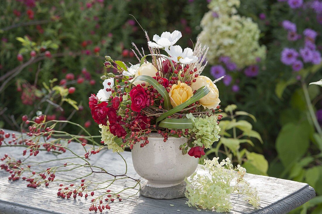 Small bouquet of Rose, Cosmos