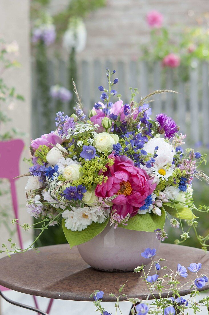 Early summer bouquet from the perennial garden