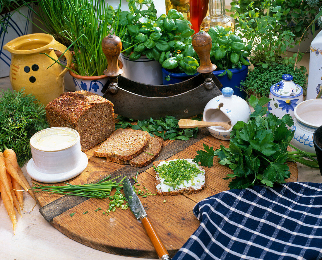 Herbs in the kitchen