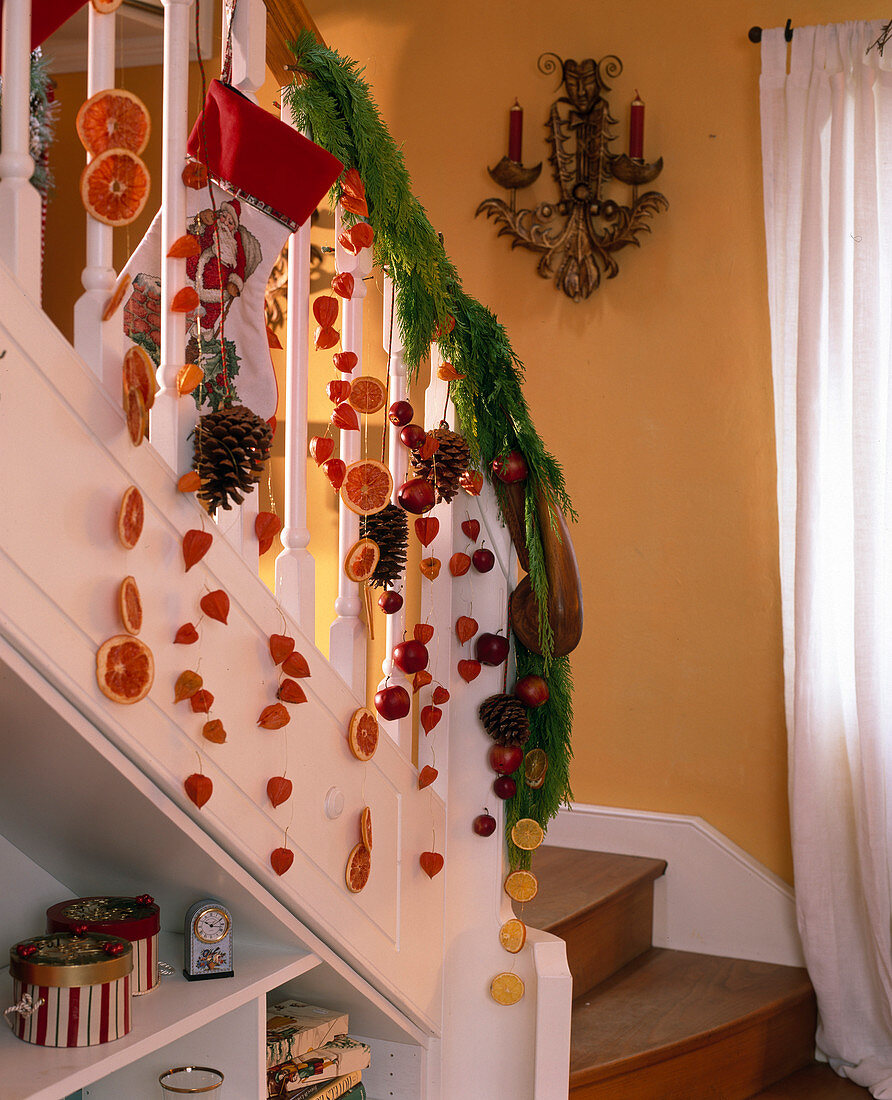 Decorated banister