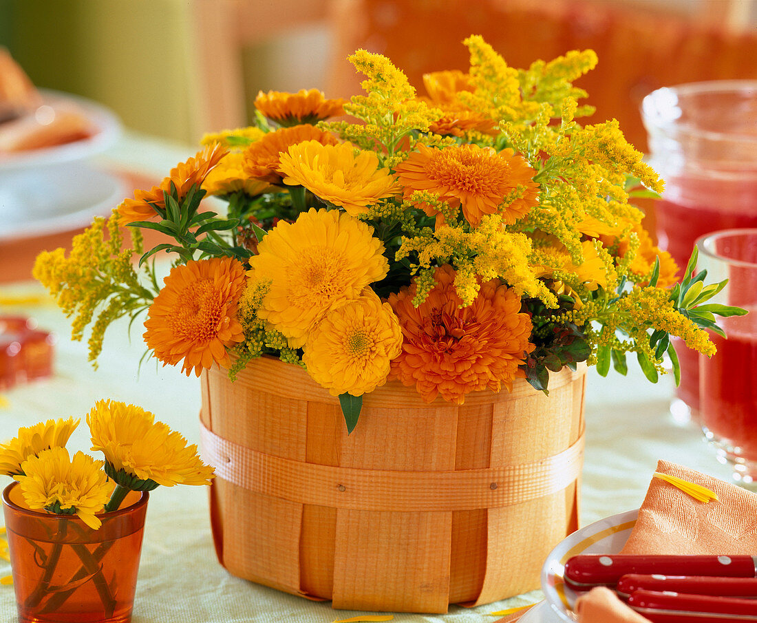 Calendula 'Kablouna Mixed' (marigolds)