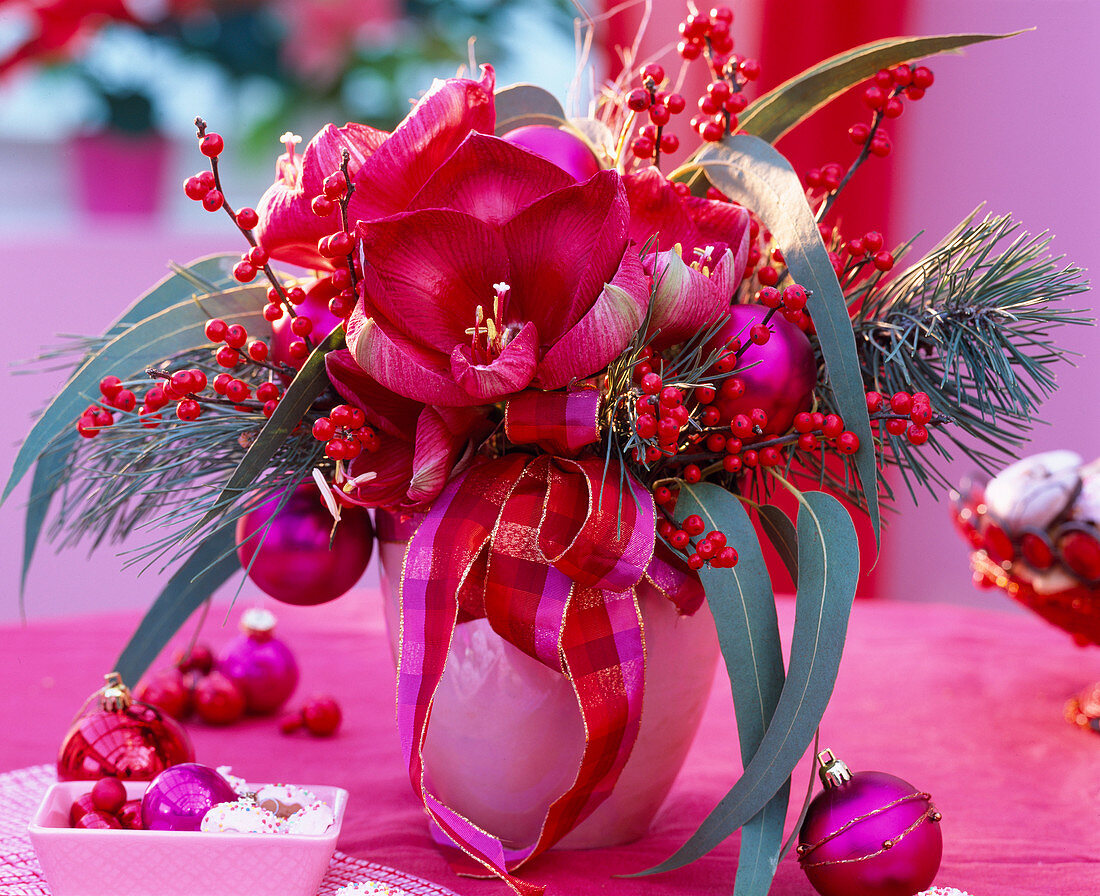 Christmas Bouquet with Amaryllis