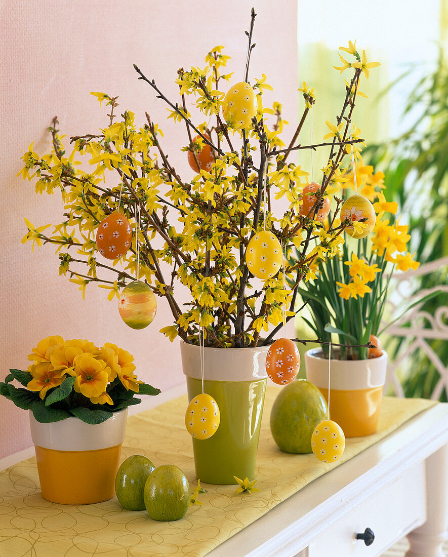 Forsythia (gold bells) Easter bouquet