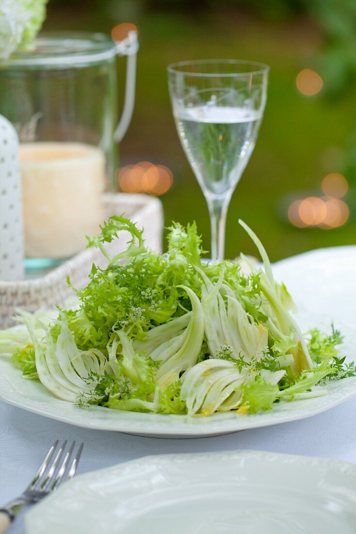 Frisee and fennel salad